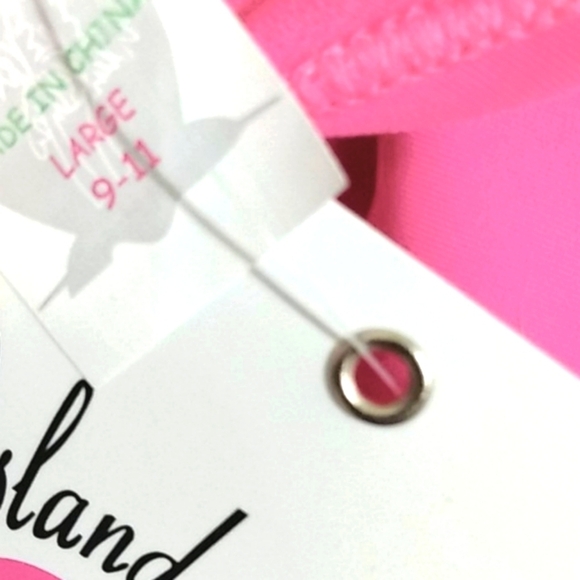 ISLAND LOVE RUCHED CUT-OUT SWIMSUIT NWT JR LARGE - Picture 8 of 9